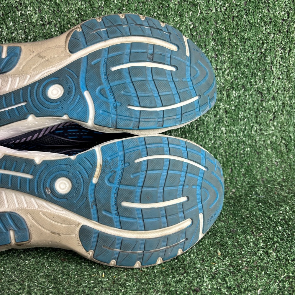Brooks Glycerin GTS 20 Supportive Cushioned Running Shoes Blue Womens 8.5 D Wide - Picture 9 of 12